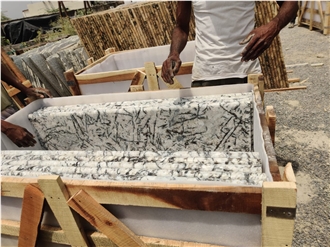 India Alaska White Polished Granite Steps