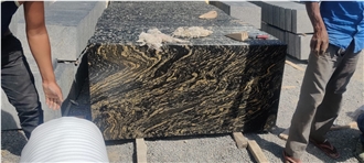 Markino Gold Granite Polished Countertops Bullnose Edge