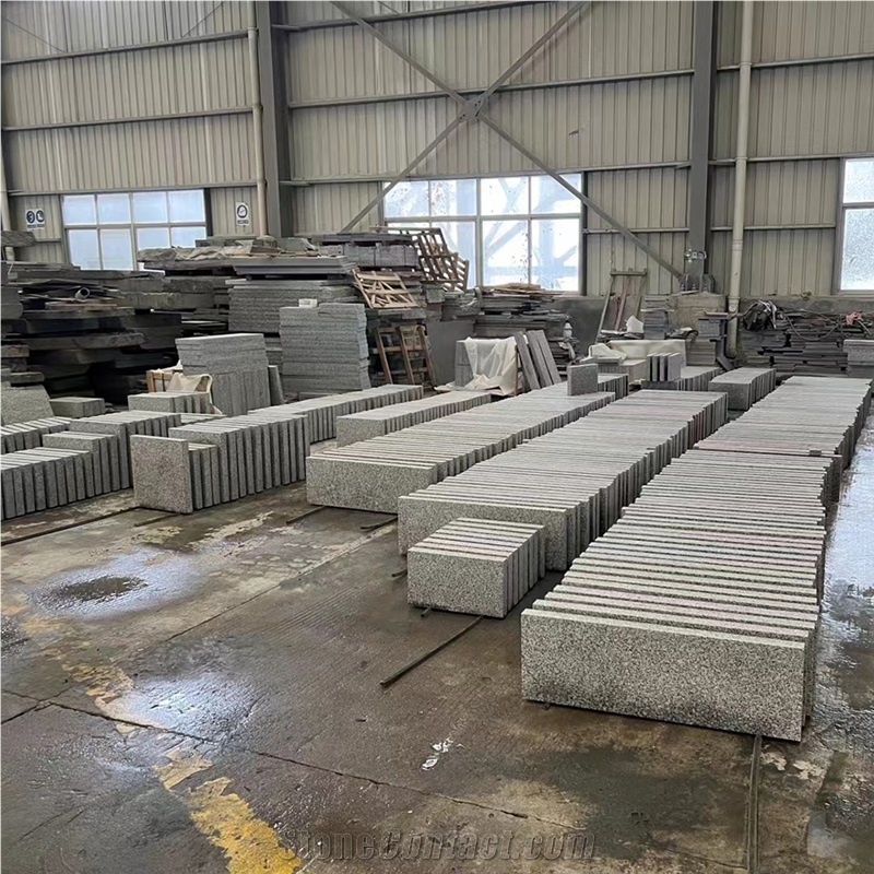 China Rice Grain White Granite Flamed Granite Thick Slabs