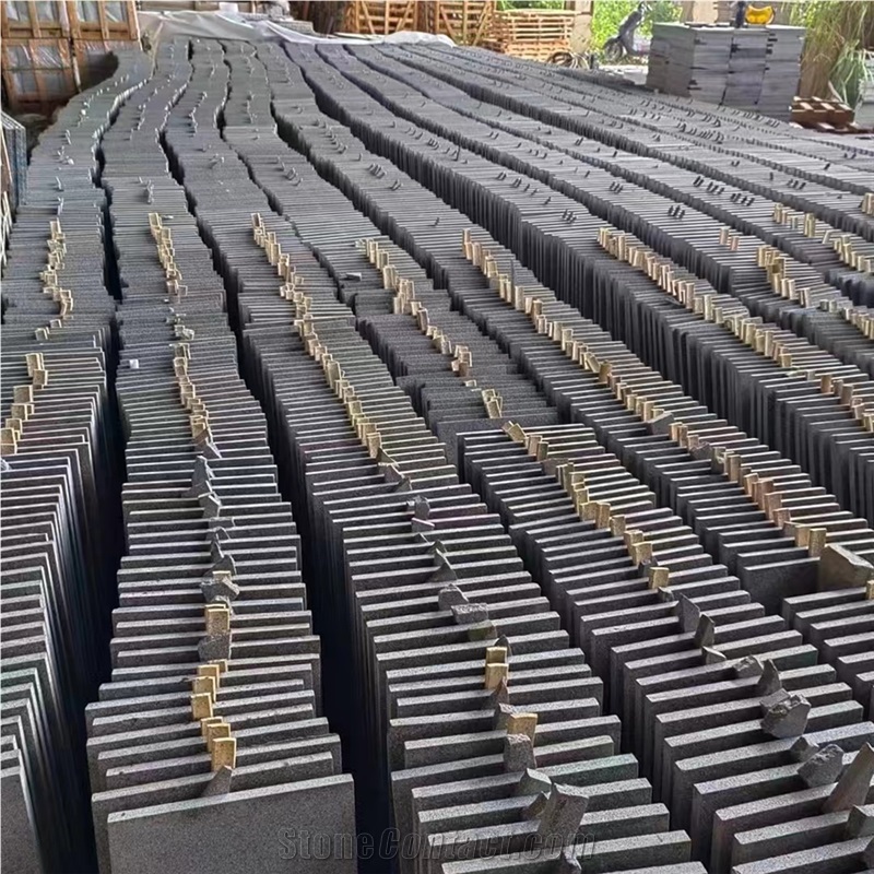 China Rice Grain White Granite Flamed Granite Thick Slabs