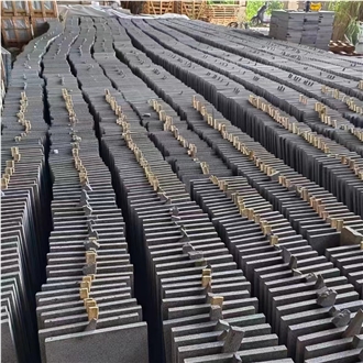 China Rice Grain White Granite Flamed Granite Thick Slabs