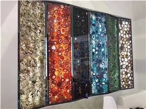 Agate Wall Panels Semiprecious Stone Tiles
