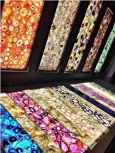 Agate Wall Panels Semiprecious Stone Tiles