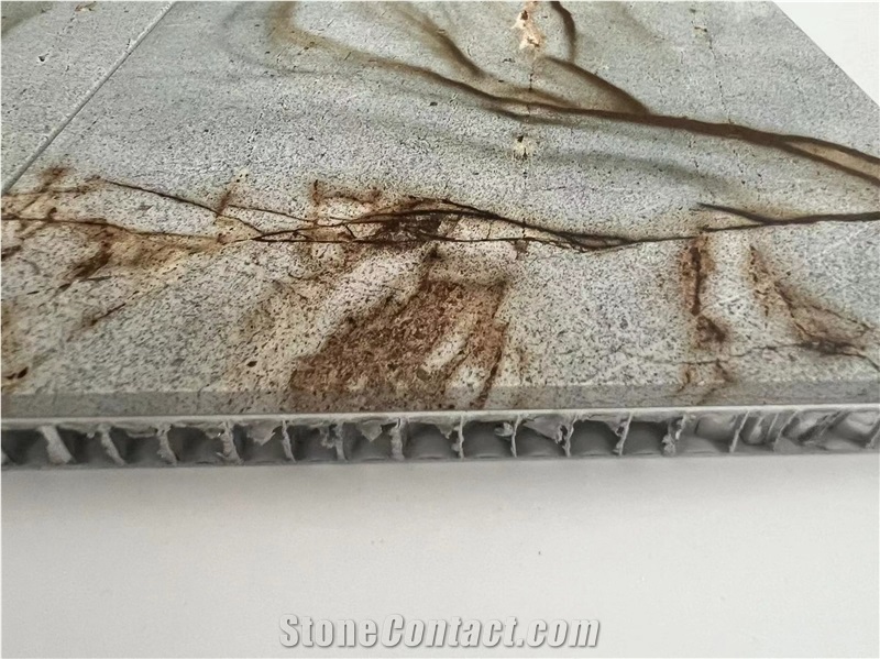 Blue Marine Quartzite Laminated Backed  Honeycomb Panels