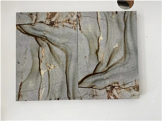 Blue Marine Quartzite Laminated Backed  Honeycomb Panels