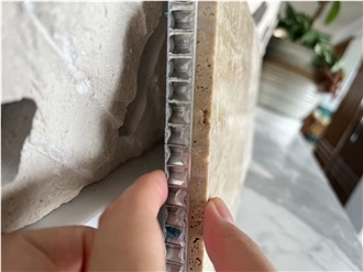 Travertine Paradiso Filled Polished Honeycomb Panels