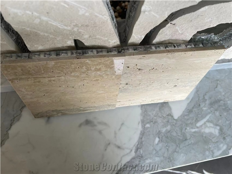 Travertine Paradiso Filled Polished Honeycomb Panels