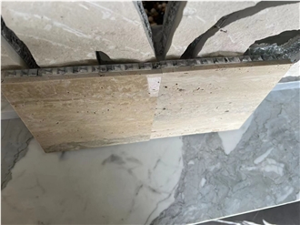 Travertine Paradiso Filled Polished Honeycomb Panels