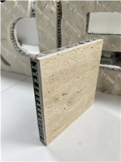 Turkey Beige Travertine Tile Laminated Honeycomb Panels