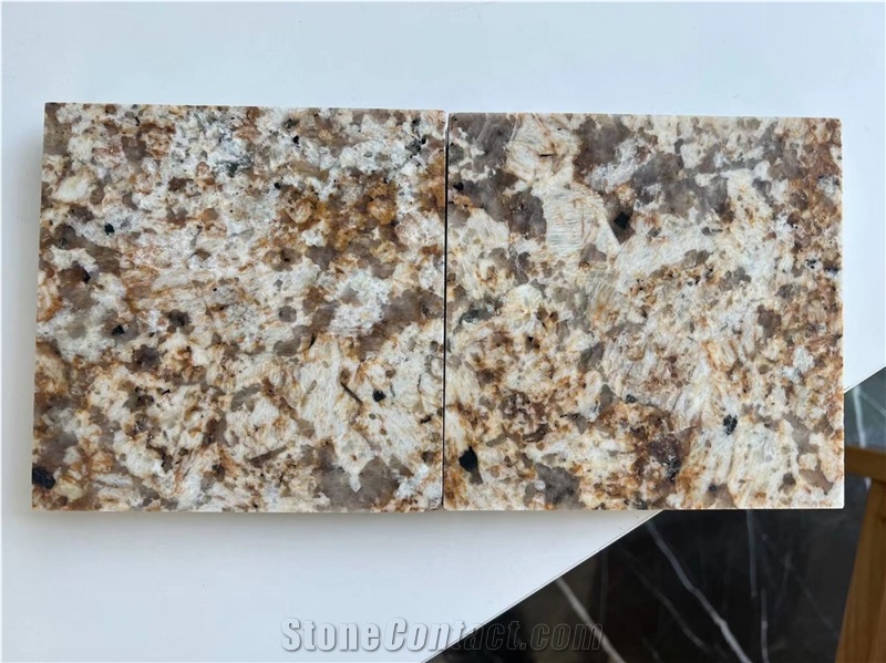 Typhoon Gold Granite Tile Laminated Backing Honeycomb Panels