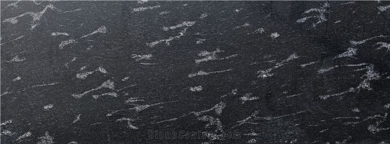 Fish Black Granite Slabs