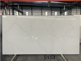 Classic Calacatta Quartz Slabs High Quality Engineered