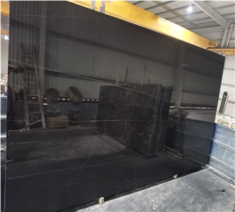 Elegant China Marquina Marble White Vein Slabs