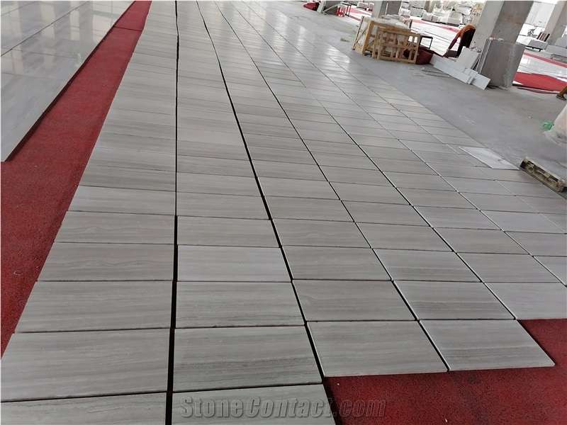 White Wood Marble Tiles Flooring