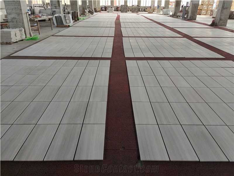 White Wood Marble Tiles, Flooring