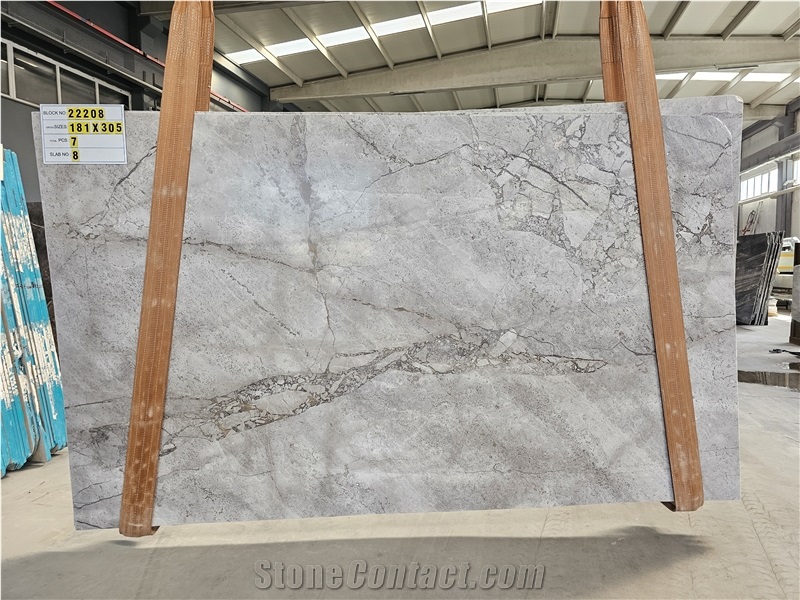 Gaia Grey Marble Slabs- 22208