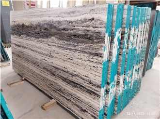 Iran Titanium Travertine Slabs- 22084