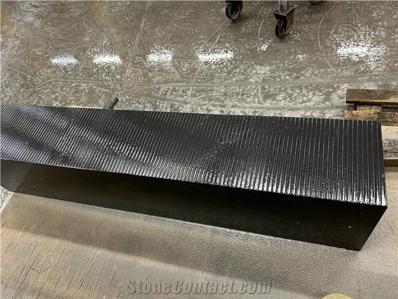 Ukrainian Basalt Black Moon Block Steps
