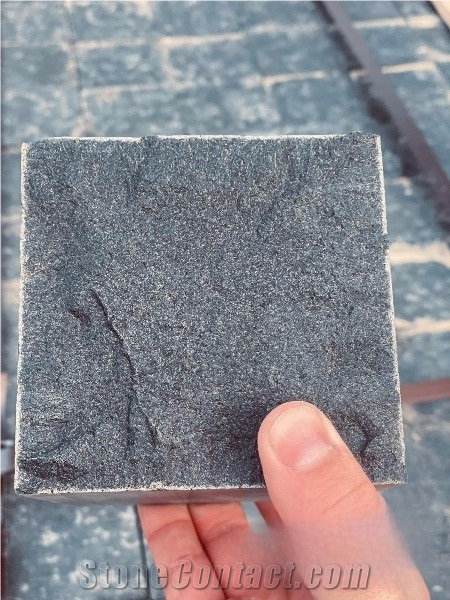 Ukrainian Basalt Black Moon Top Split Cubes