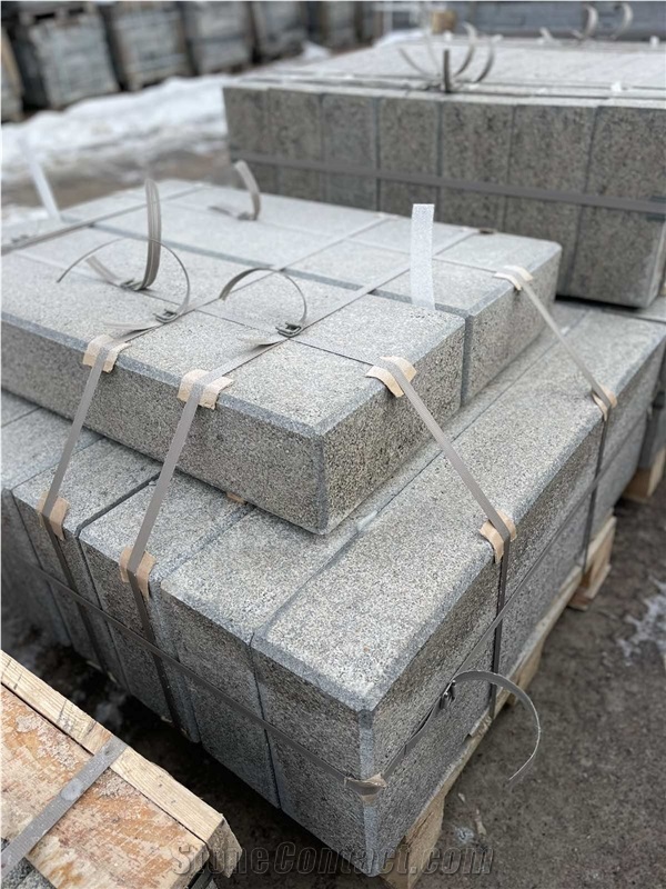 Ukrainian Gabbro Diabase Dark Magma Block Steps