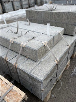 Ukrainian Gabbro Diabase Dark Magma Block Steps
