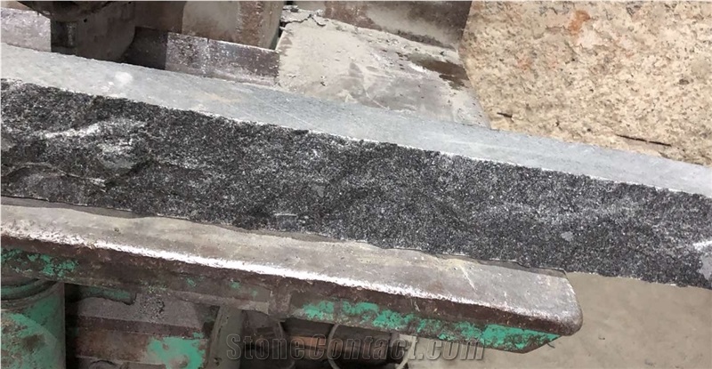 Ukrainian Gabbro Diabase Dark Magma Kerbstone
