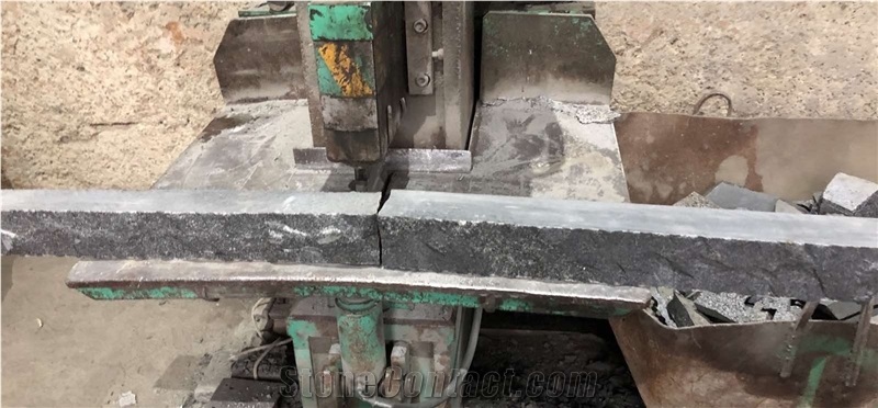 Ukrainian Gabbro Diabase Dark Magma Kerbstone