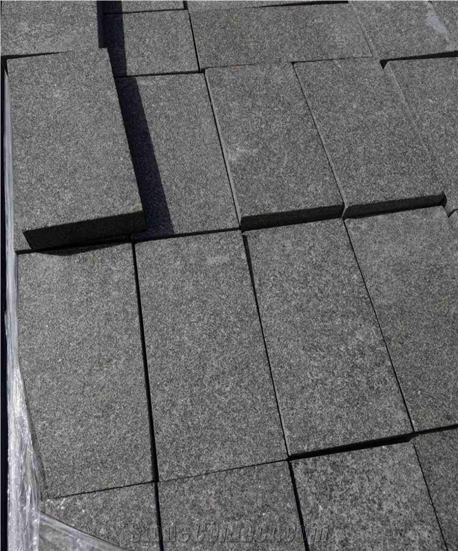Ukrainian Gabbro Diabase Dark Magma Paving Stone
