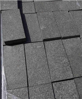 Ukrainian Gabbro Diabase Dark Magma Paving Stone