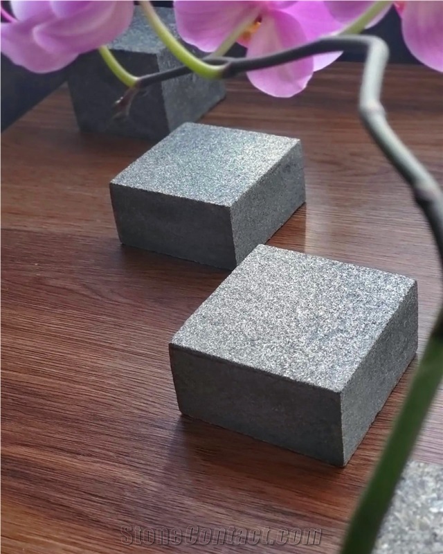 Ukrainian Gabbro Diabase Dark Magma Paving Stone