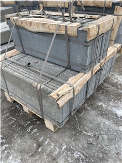 Ukrainian Gabbro Diabase Dark Magma Pool Edge Tiles