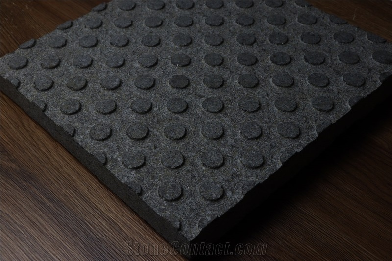 Ukrainian Gabbro Diabase Dark Magma Tactile Pavers