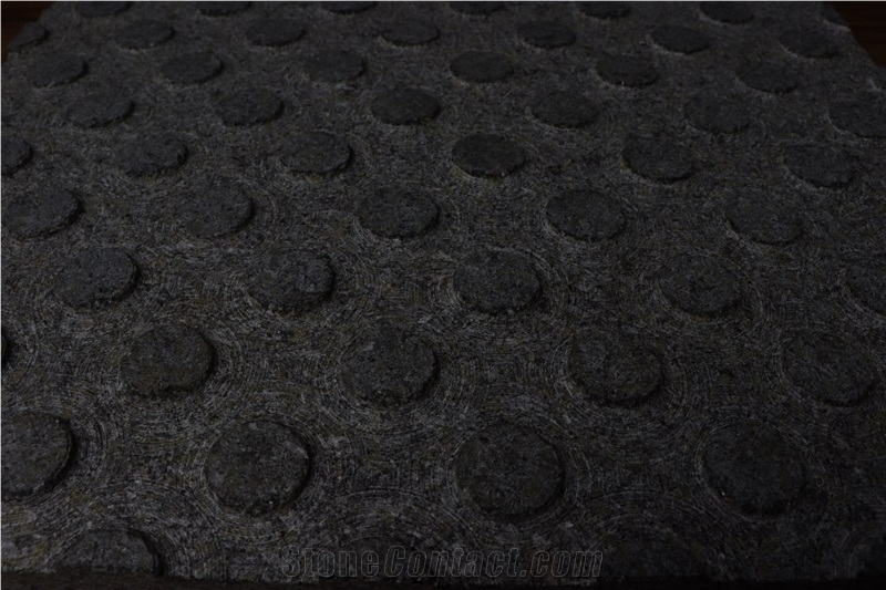 Ukrainian Gabbro Diabase Dark Magma Tactile Pavers