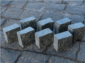 Ukrainian Granite Gabbro Diabase Dark Magma Split Top Cubes