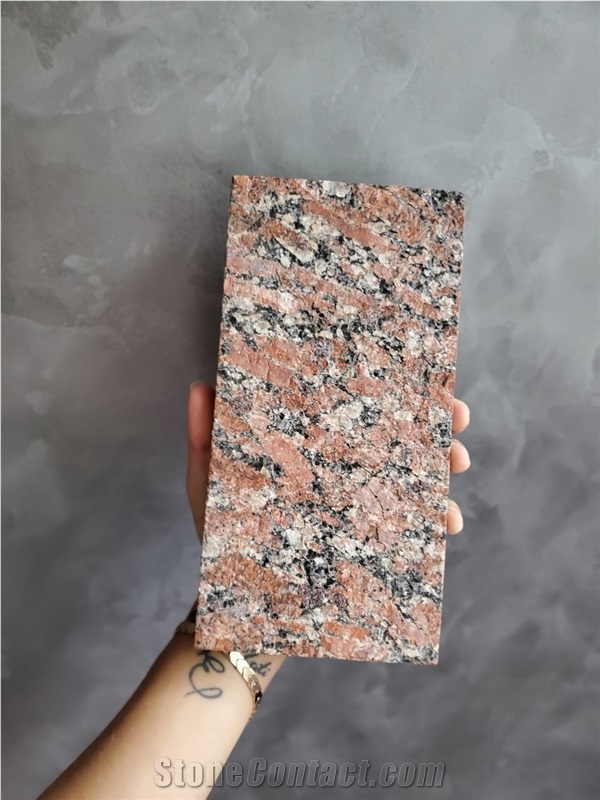 Ukrainian Granite Red Crystal Kerbstone