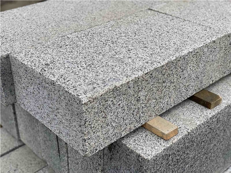 Ukrainian Granite White House  Block Steps