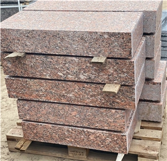 Ukrainian Grenite Red Crystal Block Steps