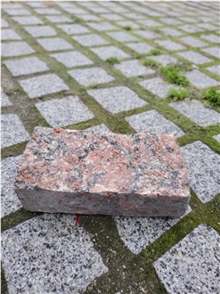 Ukrainian Red Crystal Granite Split Wall Stone Bricks