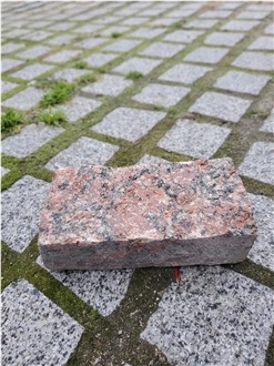 Ukrainian Red Crystal Granite Split Wall Stone Bricks