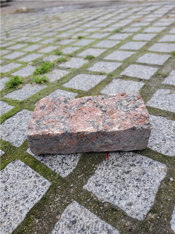 Ukrainian Red Crystal Granite Split Wall Stone Bricks