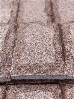 Ukrainian Red Pomegranate Granite Split Wall Stone
