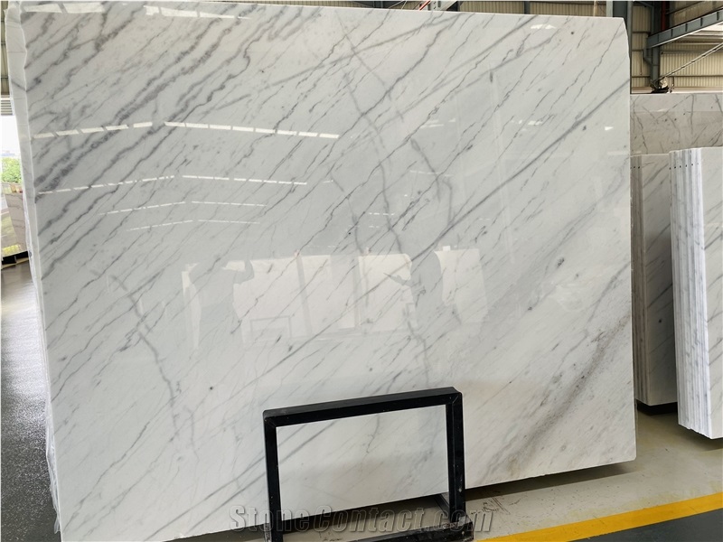 Polished Guangxi White Marble Slabs For Wall And Floor