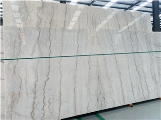 Polished Guangxi White Marble Slabs For Wall And Floor