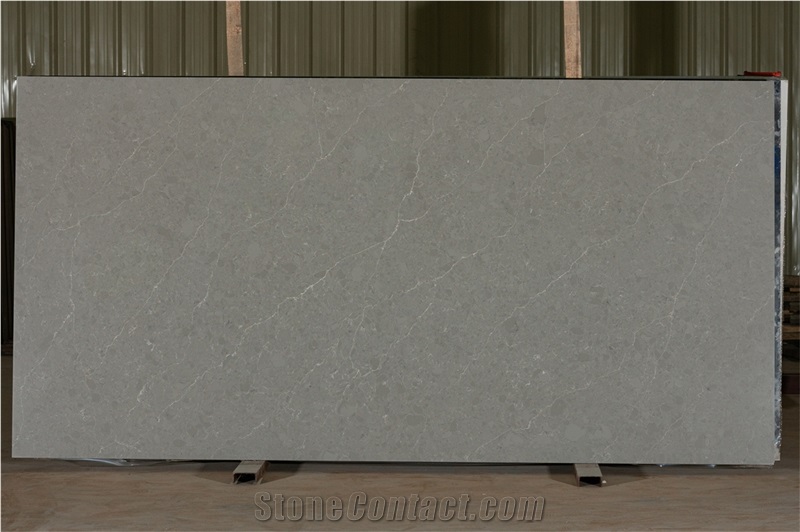 Artificial Quartz Slab Popular Stone Grey Quartz Slabs