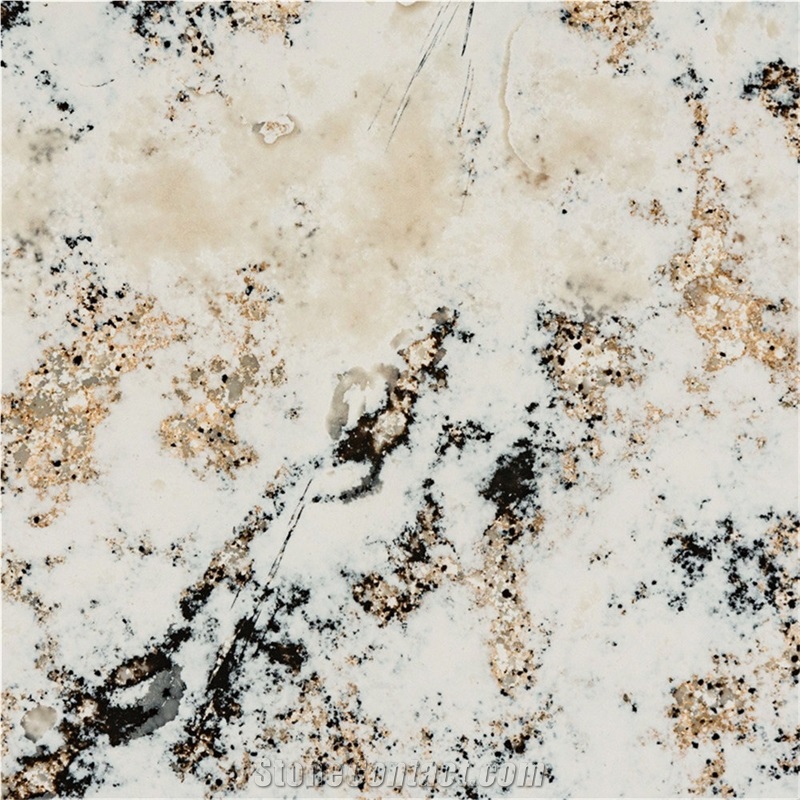 Persia Gold Quartz Slabs Premium Pandora