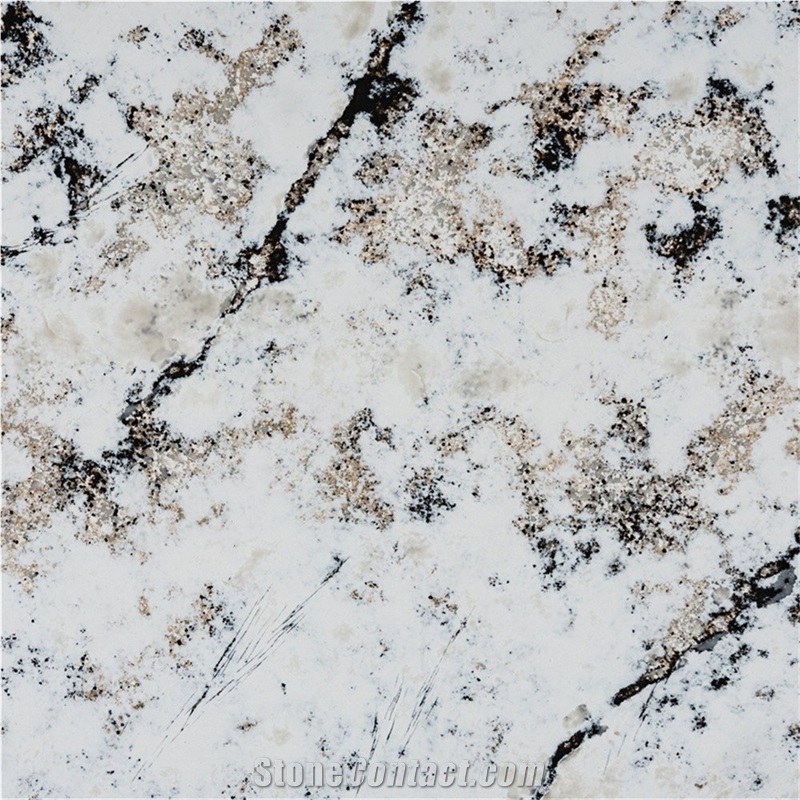 White Granite Look Quartz Slabs