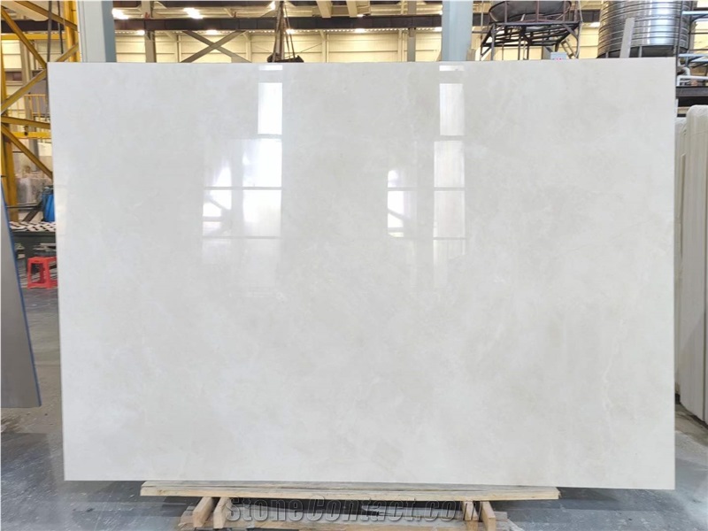 Burdur Crema Beige Marble Slabs For Flooring Use
