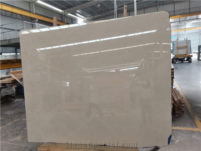 Burdur Crema Beige Marble Slabs For Flooring Use