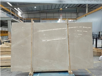 Burdur Crema Beige Marble Slabs For Flooring Use