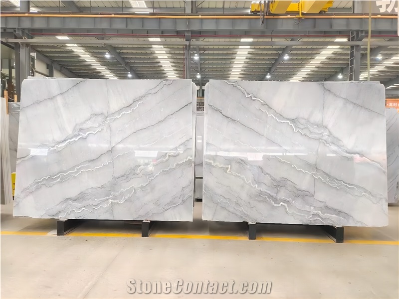 Guanxi White Marble Slabs For Engineering Decoration